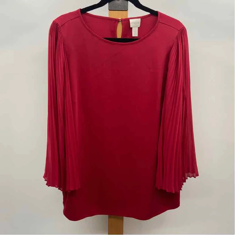 Chico's Women's Size M Red Solid Tunic