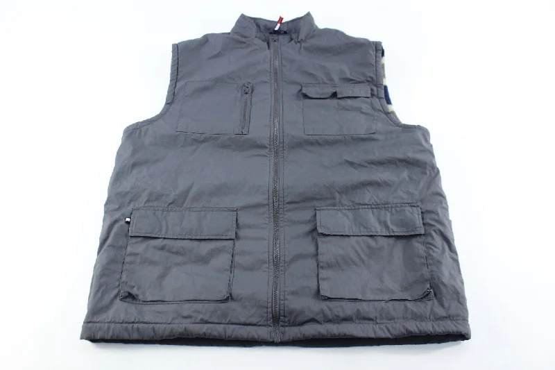 Tommy Hilfiger Fleece Lined Grey Zip Up Vest