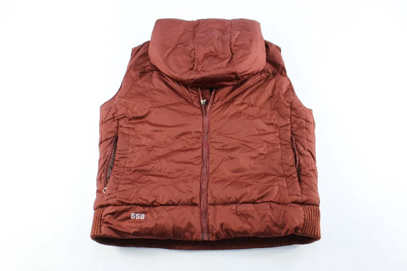 Women's The North Face 550 Rust Puffer Zip Up Vest